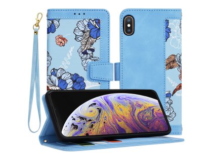 37594 techsuit flipcraft otvaracie ochranne puzdro iphone xs max ziariva modra