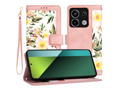 36916 techsuit flipcraft otvaracie ochranne puzdro xiaomi redmi note 13 pro 5g poco x6 srdieckova ruzova