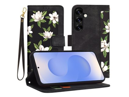52698 6 techsuit flipcraft puzdro pre samsung galaxy s25 kvety usvitu flowers of the dawn