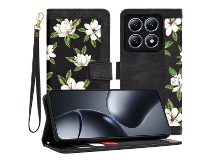52515 techsuit flipcraft puzdro pre xiaomi 14t pro kvety usvitu flowers of the dawn