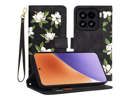 53196 techsuit flipcraft puzdro pre xiaomi 15 kvety usvitu flowers of the dawn