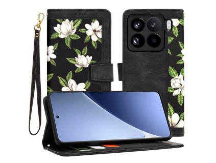 53208 techsuit flipcraft puzdro pre xiaomi 15 pro kvety usvitu flowers of the dawn