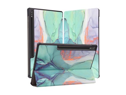 28136 5 techsuit foldpro ochranne puzdro pre samsung galaxy tab s7 plus s8 plus s7 fe green time