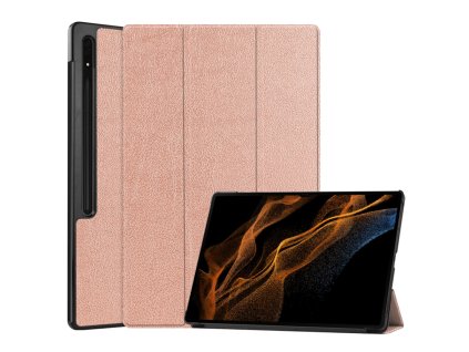 28145 techsuit foldpro ochranne puzdro pre samsung galaxy tab s8 ultra s9 ultra ruzove zlata