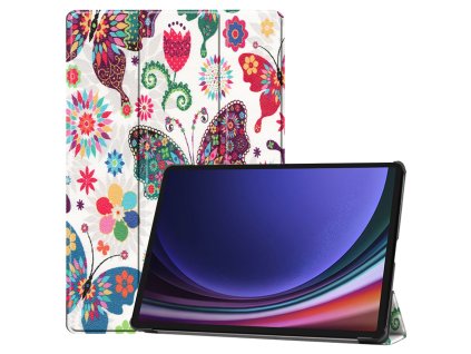 28196 2 techsuit foldpro ochranne puzdro pre samsung galaxy tab s9 s9 fe butterfly