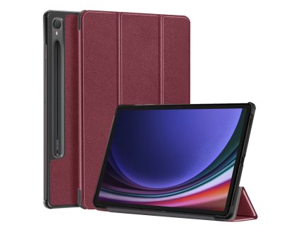 27992 techsuit foldpro ochranne puzdro pre samsung galaxy tab s9 s9 fe cervena