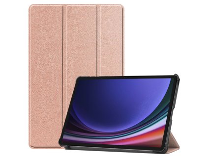 28190 techsuit foldpro ochranne puzdro pre samsung galaxy tab s9 s9 fe ruzove zlata