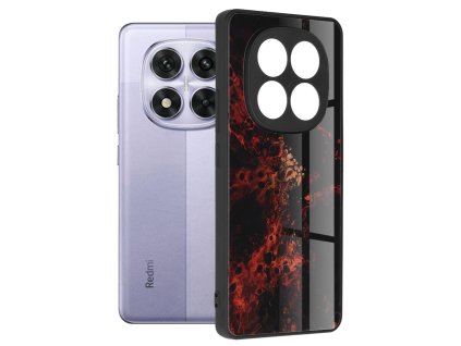 54303 3 techsuit glaze series kryt pre xiaomi redmi note 14 pro 5g poco x7 cervena nebula