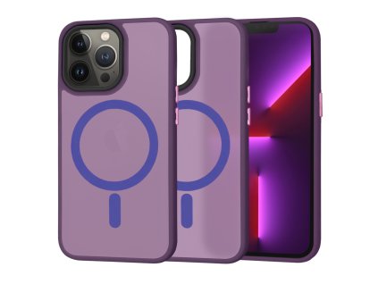 50379 techsuit halofrost magsafe series puzdro pre iphone 13 pro tmavofialove deep purple