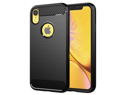12268 techsuit karbonovy silikon ochranny obal na iphone xr cierny