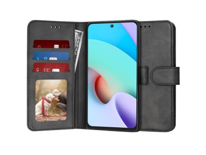 56649 techsuit knizkove puzdro diary book pre xiaomi redmi 10 redmi 10 2022 cierne