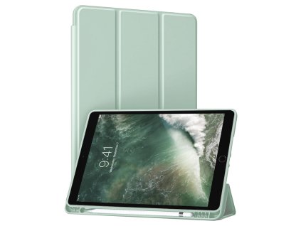 57732 techsuit knizkove puzdro flex trifold s drziakom na stylus pre ipad air 10 5 2019 ipad pro 10 5 2017 matcha zelene