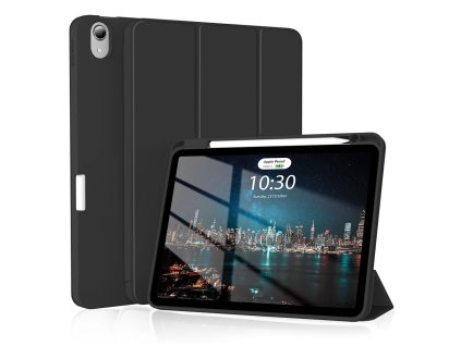 57747 techsuit knizkove puzdro flex trifold s drziakom na stylus pre ipad air 4 2020 air 5 2022 cierne