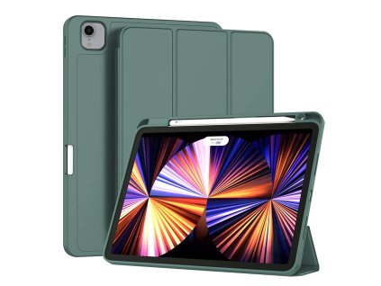 57741 techsuit knizkove puzdro flex trifold s drziakom na stylus pre ipad pro 11 2018 2020 2021 2022 zelene
