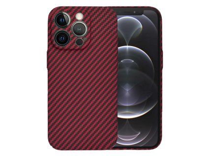 56928 2 techsuit kryt carbonite fibershell pre iphone 12 pro cervena