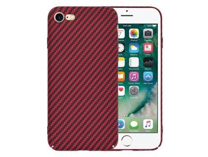 56952 techsuit kryt carbonite fibershell pre iphone 7 iphone 8 iphone se 2 se 2020 iphone se 3 se 2022 cervena