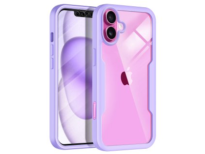 56889 techsuit kryt colorverse 360 ochranne sklo pre iphone 16 plus fialovy