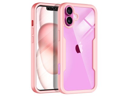 56883 techsuit kryt colorverse 360 ochranne sklo pre iphone 16 plus ruzovy