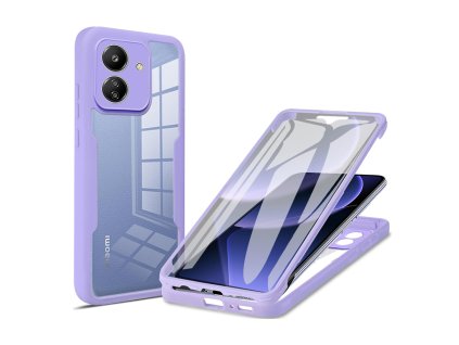 56748 techsuit kryt colorverse 360 ochranne sklo pre xiaomi redmi 13c 4g poco c65 fialovy
