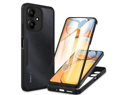 56760 techsuit kryt colorverse 360 ochranne sklo pre xiaomi redmi 13c 5g poco m6 cierny
