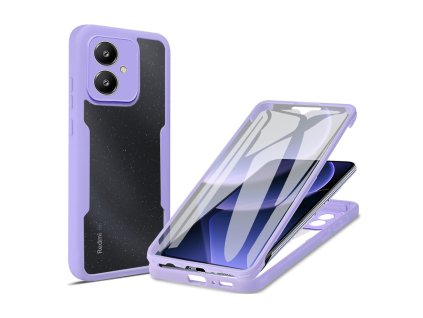 56751 techsuit kryt colorverse 360 ochranne sklo pre xiaomi redmi 13c 5g poco m6 fialovy