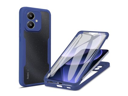 56754 techsuit kryt colorverse 360 ochranne sklo pre xiaomi redmi 13c 5g poco m6 modry