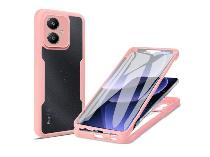 56757 techsuit kryt colorverse 360 ochranne sklo pre xiaomi redmi 13c 5g poco m6 ruzovy