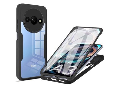 56763 techsuit kryt colorverse 360 ochranne sklo pre xiaomi redmi a3 redmi a3x cierny