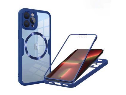57096 techsuit kryt colorverse 360 magsafe ochranne sklo pre iphone 13 pro modry