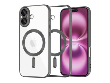 57024 6 techsuit kryt luxury crystal s magsafe pre iphone 16 plus cierny