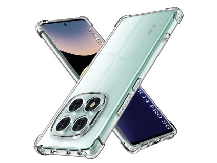 56532 techsuit kryt shockproof clear silicone pre xiaomi redmi note 14 pro 5g poco x7 priehladny