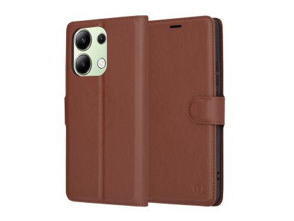 52323 6 techsuit leather folio puzdro pre xiaomi redmi note 13 4g hnede brown