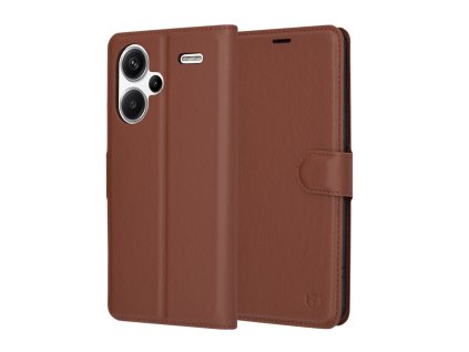52317 6 techsuit leather folio puzdro pre xiaomi redmi note 13 pro 5g hnede brown