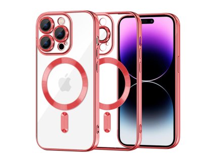 49989 6 techsuit luxury crystal magsafe puzdro pre iphone 14 pro max cervene red