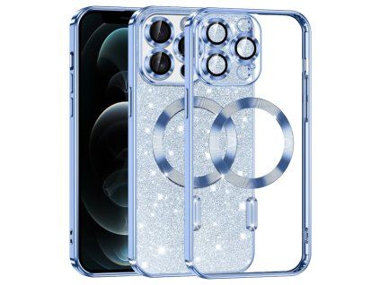 32152 7 techsuit luxury glitter magsafe obal na iphone 12 pro light blue