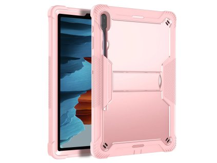30652 techsuit ochranny kryt rugged tabshell ochranna folia na displej samsung galaxy tab s7 plus s8 plus ruzovo zlata