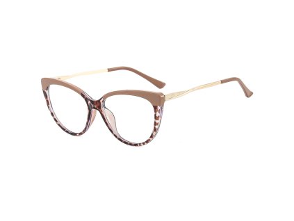 9232 techsuit okuliare proti modremu svetlu reflex metal f5018 c42 cat eye nude leopard
