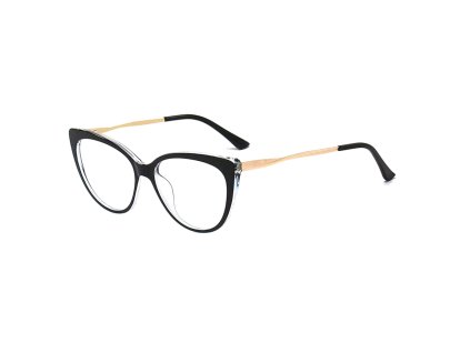 9235 techsuit okuliare proti modremu svetlu reflex metal f5018 c72 cat eye dark cierna