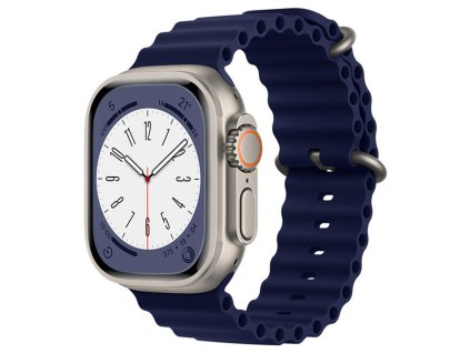 14968 techsuit remienok w038 apple watch 1 2 3 4 5 6 7 8 se se 2 38 40 41mm dark modra