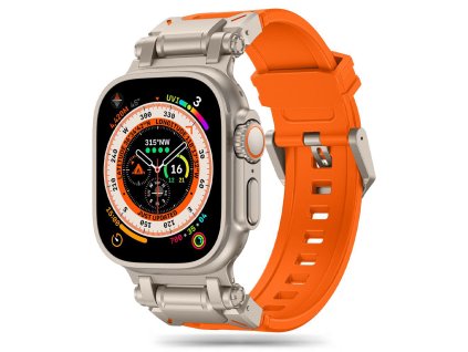 42321 techsuit remienok w064 apple watch 1 2 3 4 5 6 7 8 9 10 se se 2 ultra ultra 2 42 44 45 46 49mm titanovo strieborna oranzova