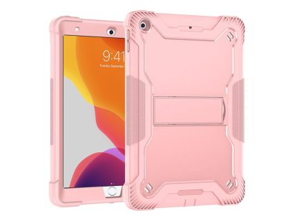47541 7 techsuit rugged tabshell obal a ochranne sklo pre ipad 10 2 2019 2020 2021 ruzovo zlata
