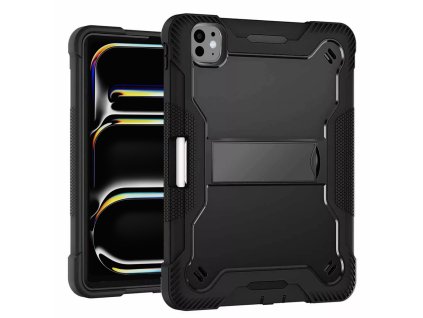 47571 techsuit rugged tabshell obal a ochranne sklo pre ipad pro 13 2024 cierny