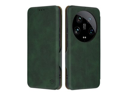 32476 techsuit safe wallet plus otvaracie ochranne puzdro xiaomi 14 ultra zelena