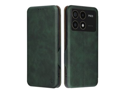37111 1 techsuit safe wallet plus otvaracie ochranne puzdro xiaomi poco f6 pro zelene