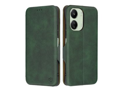 36409 techsuit safe wallet plus otvaracie ochranne puzdro xiaomi redmi 13c 4g 13c 5g poco m6 c65 zelene