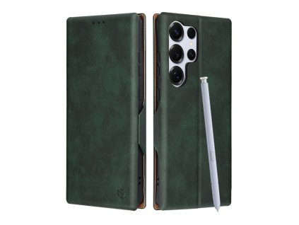 52695 techsuit safe wallet plus puzdro pre samsung galaxy s25 ultra zelene green
