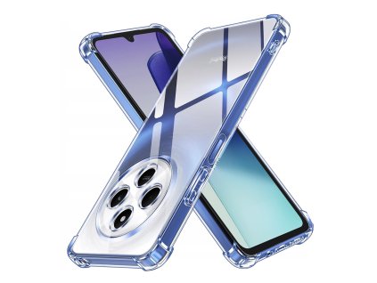 58020 techsuit shockproof clear silicone kryt pre xiaomi redmi 14c poco c75 priehladny