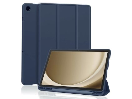30424 techsuit sklopny obal flex trifold s drziakom na pero samsung galaxy tab a9 plus tmavo modra
