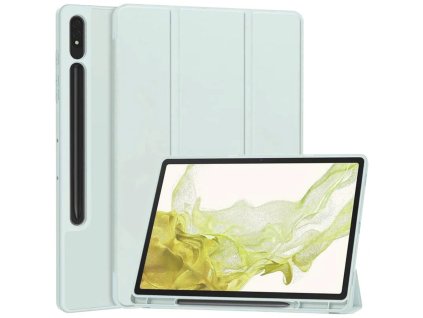 30490 techsuit sklopny obal flex trifold s drziakom na pero samsung galaxy tab s7 plus s8 plus sky modra