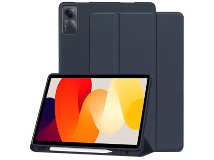 30970 5 techsuit sklopny obal flex trifold s drziakom na pero xiaomi redmi pad se 11 tmavo modra